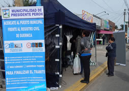 Masiva concurrencia de vecinos en el puesto para tramitar el nuevo DNI