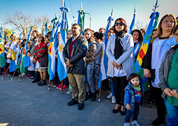 Regueiro presidió el acto por el 25 de Mayo: "Hoy la Patria está triste"