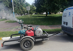 La Municipalidad realiza trabajos de fumigación en distintos barrios