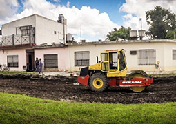 Comenzaron trabajos de pavimentación en la calle 108 de San Pablo