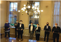 JUNTO AL MINISTRO TROTTA E INTENDENTES DE LA TERCERA SECCIÓN/  Blanca Cantero firmó convenio para entregar netbooks a estudiantes