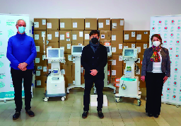 EMERGENCIA SANITARIA     El gobernador Kicillof entregó respiradores para el hospital Grierson