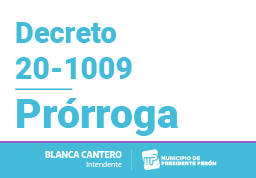 Decreto 20-1009 - Prórroga