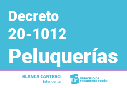 Decreto 20-1012 - Peluquerías