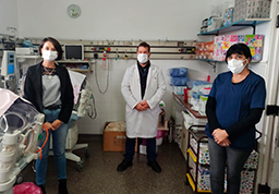 Salud/ Hospital Grierson: nueva sala para pacientes neonatales con Covid