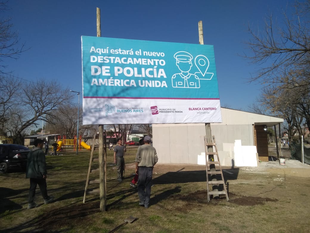 SEGURIDAD/ Avanza el nuevo destacamento policial en el barrio América Unida