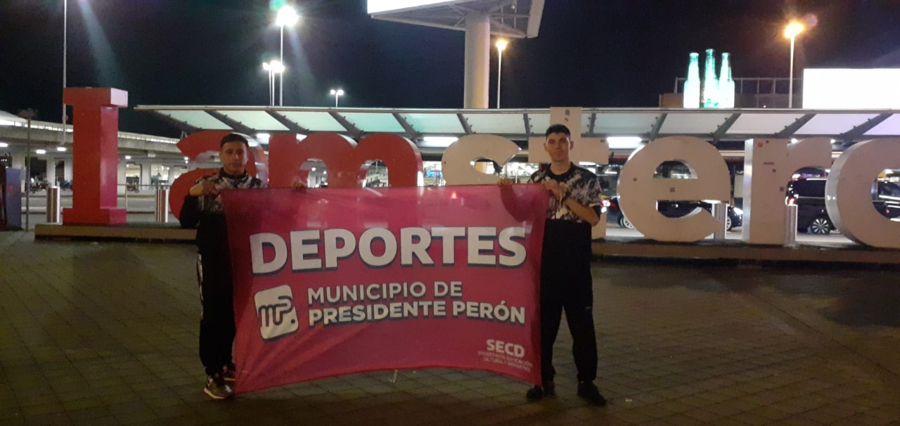 PROGRAMA MUNICIPAL DE APOYO A DEPORTISTAS Y ARTISTAS DE ÉLITE / Intendente Blanca Cantero reafirmó su acompañamiento con los campeones panamericanos Eduardo Goncebat y Matías Salcedo que viajaron a Holanda a representar a la Argentina en mundial 