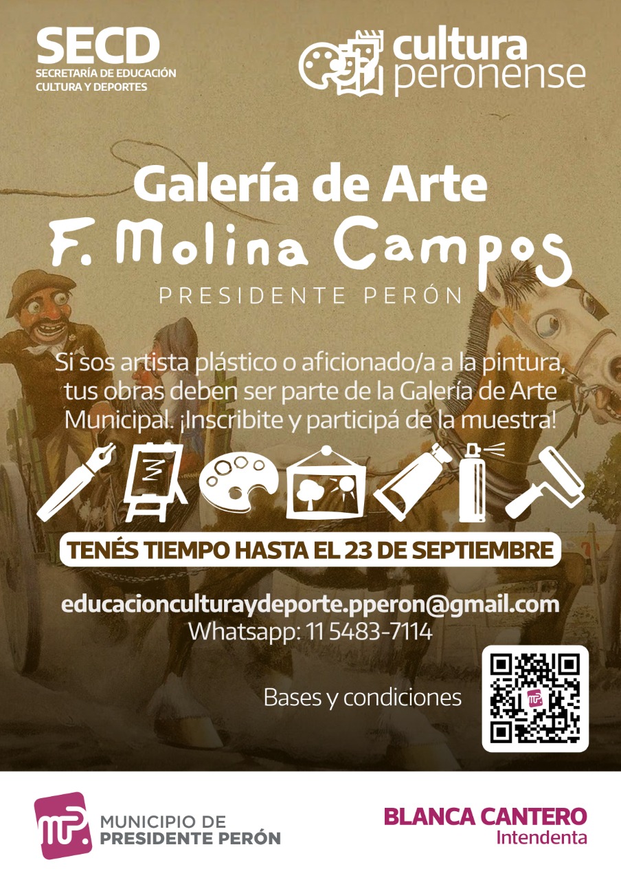 CONVOCATORIA / El Municipio convoca a artistas plásticos, muralistas, graffiteros y aficionados a la pintura de Presidente Perón