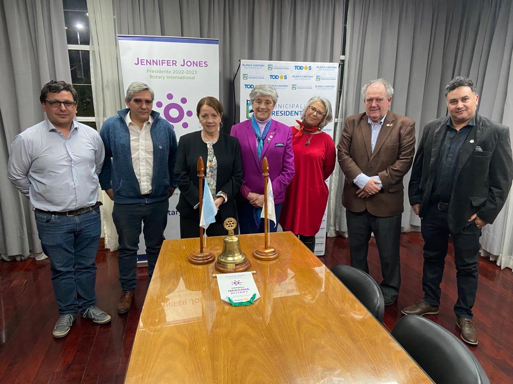 LA INTENDENTE BLANCA CANTERO RECIBIÓ A LA GOBERNADORA ROTARIA Y MIEMBROS DEL ROTARY CLUB GUERNICA
